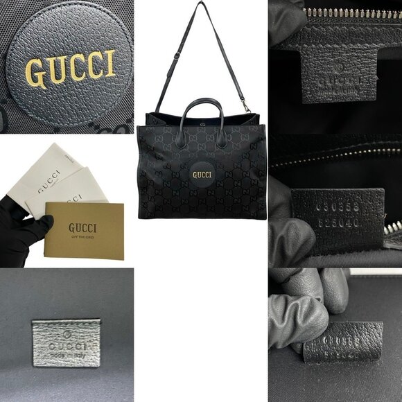 GUCCI Black Monogram Leather Shoulder Bag - Picture 3 of 9